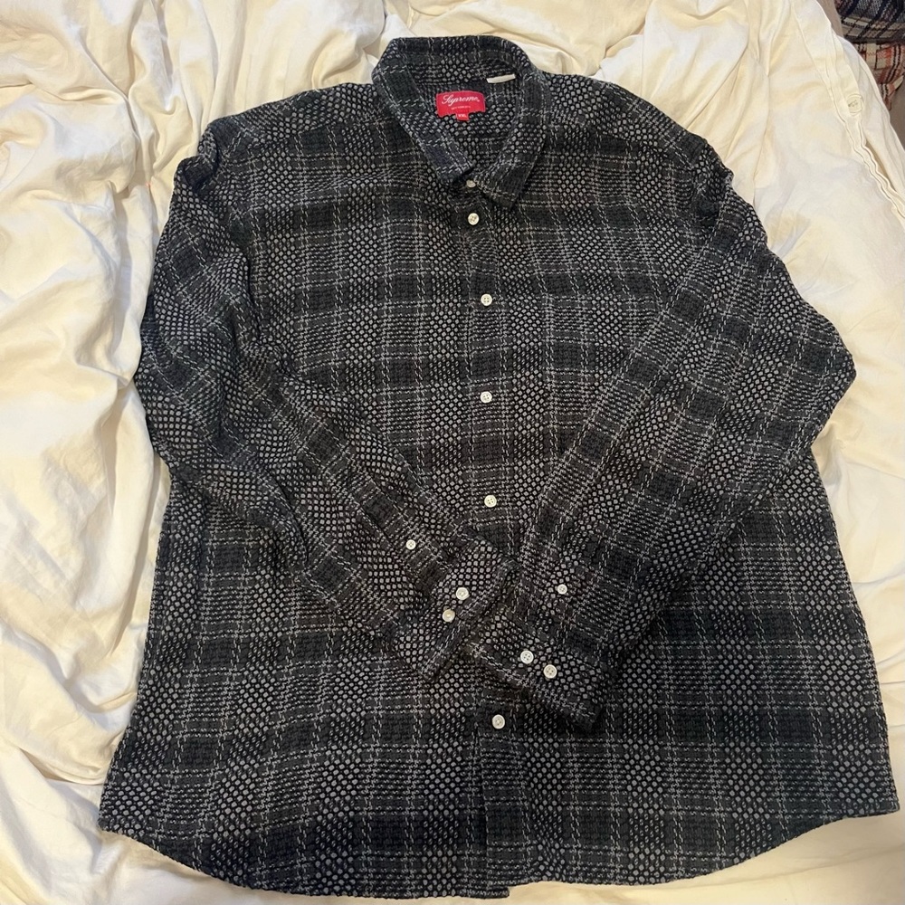 Supreme Basket Weave Plaid Shirt
